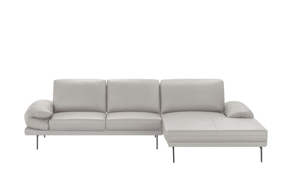 Bild 1 von Max Schelling Ecksofa aus Leder  Signum grau Maße (cm): B: 320 H: 88 T: 200 Polstermöbel