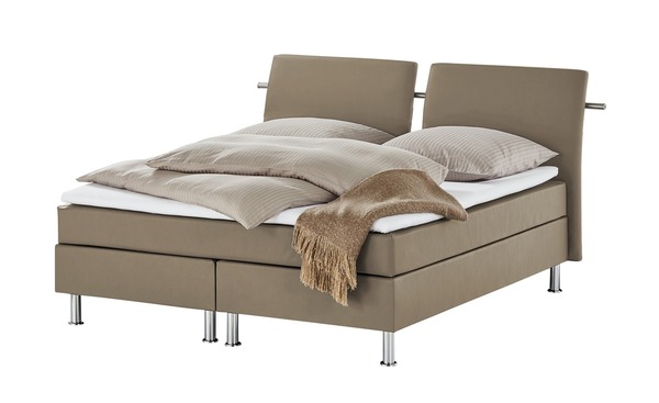 Bild 1 von Boxspringbett braun Maße (cm): B: 212 H: 122 Betten