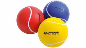 Schildkröt-Funsports -  SOFT BALLS, gelb, rot, blau im Netz, 3er Set