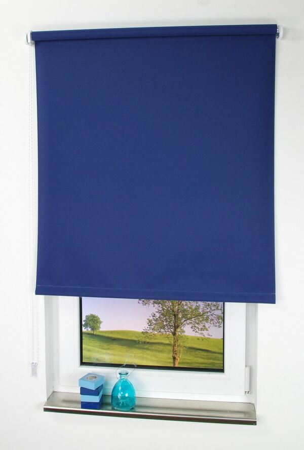 Bild 1 von Bella Casa Seitenzugrollo, Kettenzugrollo, 180 x 142 cm, dunkelblau