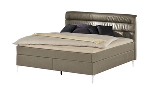 Boxspringbett beige Maße (cm): B: 188 H: 122 Betten