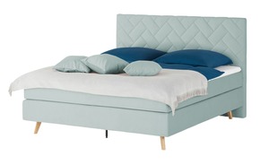 SKAGEN BEDS Boxspringbett  Weave blau Maße (cm): B: 180 H: 122 Betten