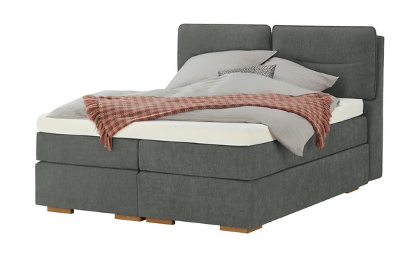 Bild 1 von Wohnwert Boxspringbett mit Bettkasten Dormian Besta grau Maße (cm): B: 160 H: 136 Betten