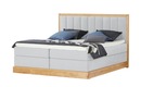 Bild 1 von Twist Refresh Massivholz-Boxspringbett  Alma grau Maße (cm): B: 152 H: 126 Betten