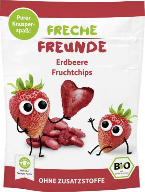 Bild 1 von Freche Freunde Fruchtchips 100% Erdbeere