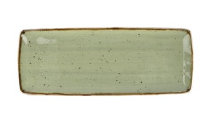 Peill+Putzler Platte grün 31,2cm grün Porzellan Maße (cm): B: 12,5 H: 2 Geschirr