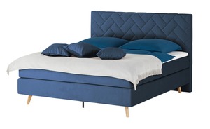 SKAGEN BEDS Boxspringbett  Weave blau Maße (cm): B: 160 H: 122 Betten