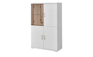 Primo Highboard  Asbach weiß Maße (cm): B: 90 H: 144 T: 41 Kommoden & Sideboards