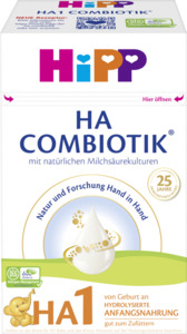 HiPP HA1 Combiotik Anfangsmilch von Geburt an