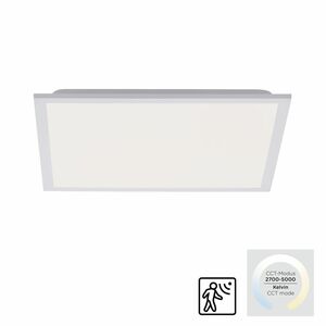 Leuchten Direkt, LED Deckenleuchte mit Bewegungsmelder, 44,5x44,5cm, weiß   FLEET