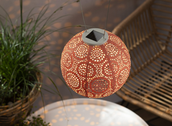 Bild 4 von IDEENWELT Premium-Solar-Lampion 20 cm rosé