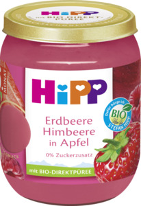 HiPP Bio Erdbeere Himbeere in Apfel