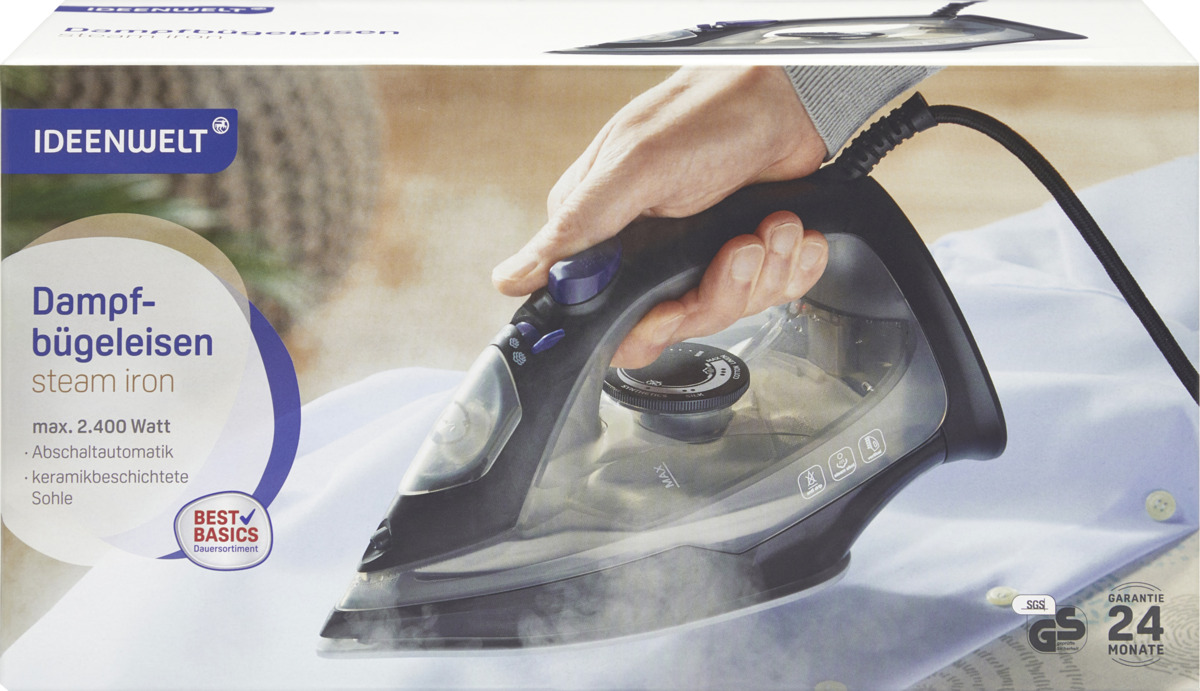 Bild 1 von IDEENWELT Best Basics Dampfbügeleisen