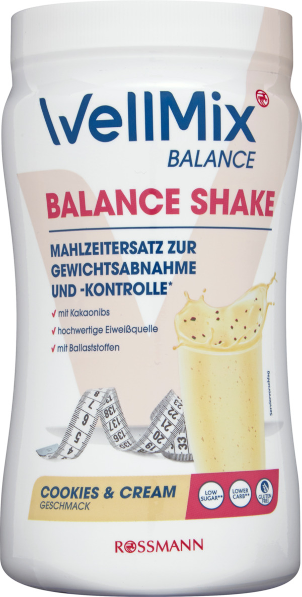 Bild 1 von WellMix BALANCE Balance Shake Cookies & Cream 17.11 EUR/1 kg