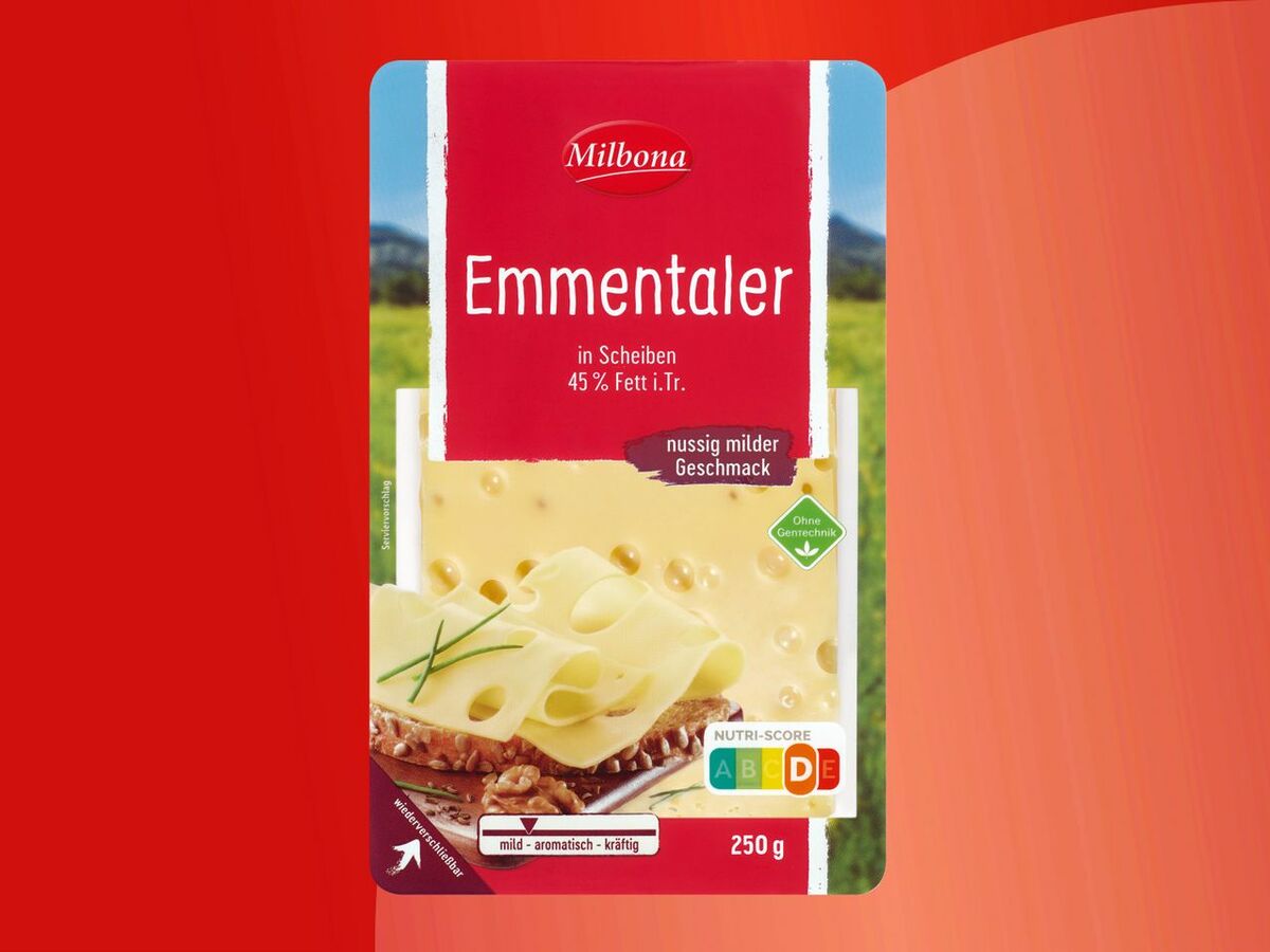 Bild 1 von Milbona Emmentaler in Scheiben