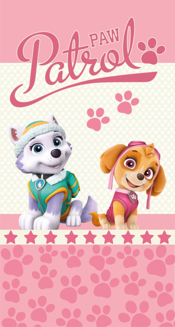 Bild 1 von Lizenz Kinder Strandlaken - versch. Ausführungen -Paw Patrol pink