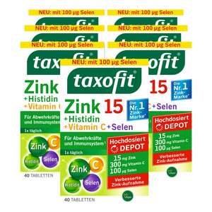 taxofit Tabletten Zink+Histidin+Selen 40 Stück 31,5 g, 7er Pack