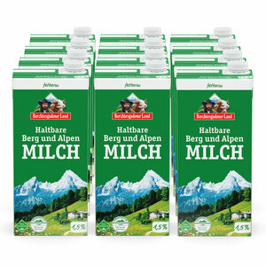 Berchtesgadener Land H-Milch 1,5% 1 Liter, 12er Pack