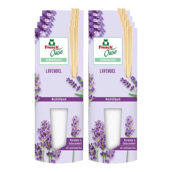 Bild 1 von Frosch Oase Lavendel Raumerfrischer Nachfüllpack 90 ml, 8er Pack