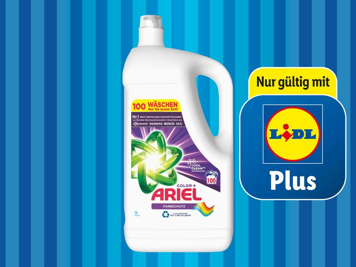 Ariel Waschmittel 100 Wäschen von Lidl ansehen!