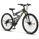 Bild 1 von Licorne Bike Strong 2D Premium Mountainbike in 26, 27,5 und 29 Zoll - Fahrrad für Jungen, Mädchen, Damen und Herren - Scheibenbremse vorne und hinten - Shimano 21 Gang-Schaltung -