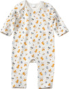Bild 1 von PUSBLU Baby Schlafanzug, Gr. 50/56, aus Bio-Baumwolle, weiß, bunt