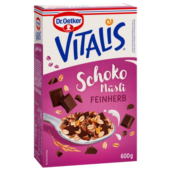 Bild 1 von Dr. Oetker Vitalis Schoko-Müsli feinherb 600g