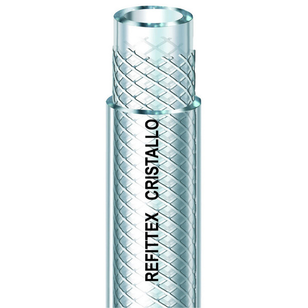 Bild 1 von Gewebeschlauch 'Refittex Cristallo' transparent Ø 16 mm
