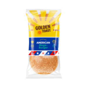 Golden Toast Mega Burger, Hamburger oder Hot Dog Brötchen