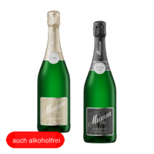 Bild 1 von Mumm Jahrgangssekt Extra Dry oder Dry