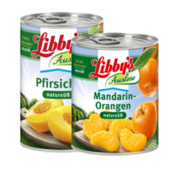 Bild 1 von Libby´s Natursüß-/ Mandarin Orangen, Pfirsichhälften