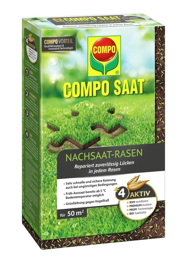Bild 1 von COMPO SAAT® Nachsaat-Rasen 1 kg für 50 m²