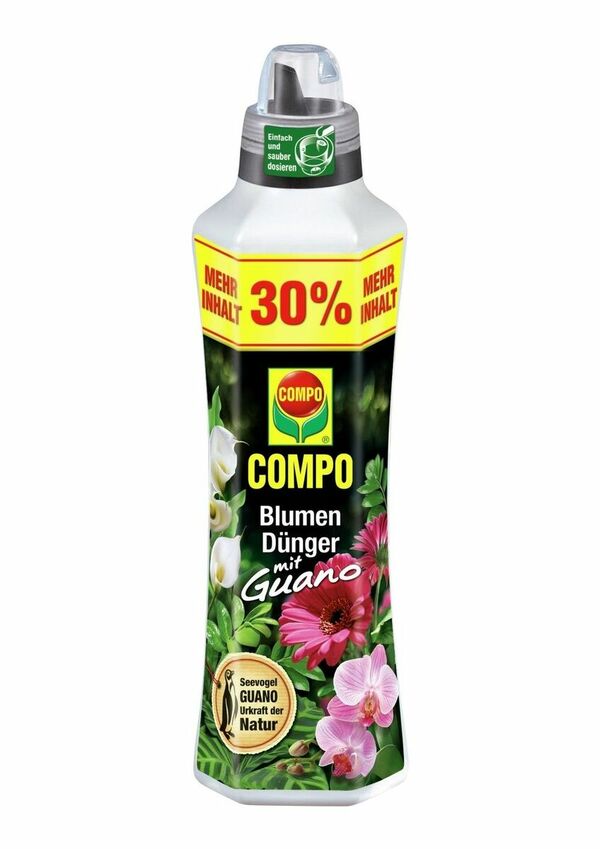 Bild 1 von COMPO Blumendünger mit Guano 1,3 l