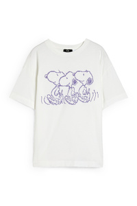 C&A T-Shirt-Snoopy, Weiß, Größe: XS