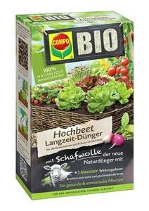 COMPO BIO Hochbeet Langzeit-Dünger mit Schafwolle 750 g