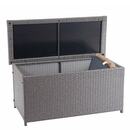 Bild 1 von Poly-Rattan Kissenbox MCW-D88, Gartentruhe Auflagenbox Truhe ~ Basic grau, 63x135x52cm 320l