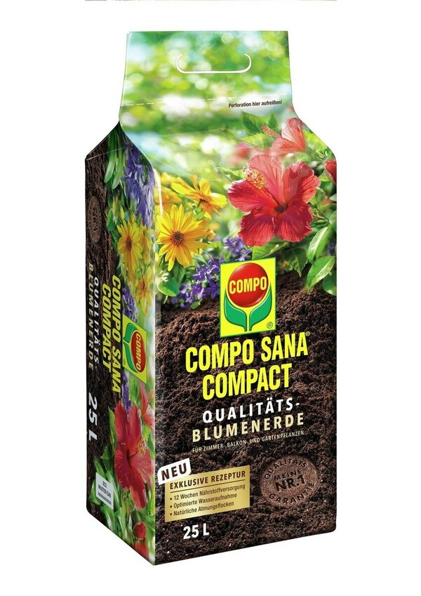 Bild 1 von COMPO SANA® COMPACT Qualitäts-Blumenerde 25 L