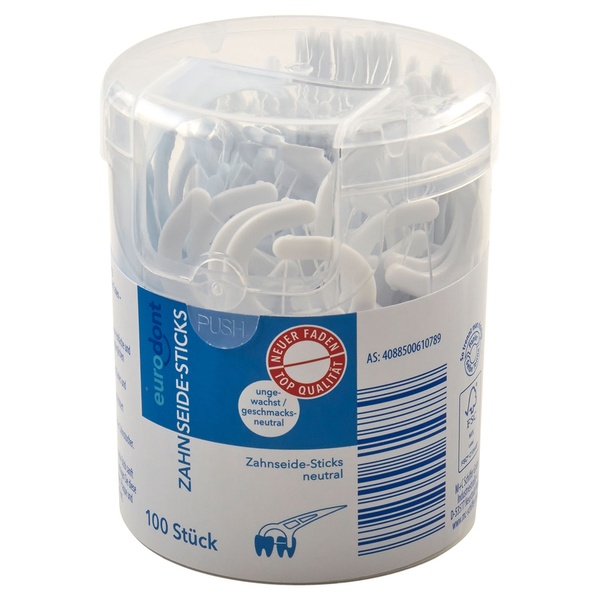 Bild 1 von EURODONT Zahnsticks oder Zahnseide-Sticks, 100er-/210er-Packung