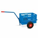 Bild 1 von Handwagen mit Kunststoffkorb, H 320 mm, blau, LxBxH 1250x640x660 mm, Tragkraft 200 kg