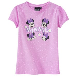 Minnie Maus T-Shirt mit Glitzer-Print