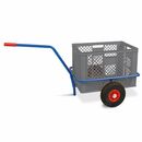 Bild 1 von Handwagen mit Kunststoffkorb, H 410 mm, grau, LxBxH 1250x640x660 mm, Tragkraft 200 kg