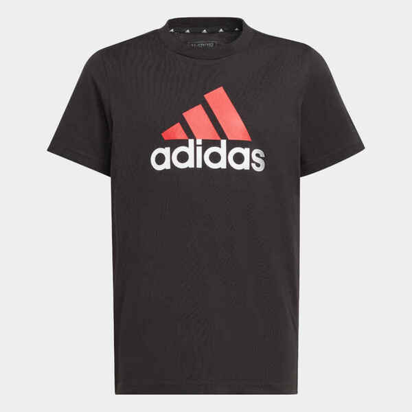 Mortal Ambacht Smeltend Adidas T-Shirt Kinder - schwarz/rot mit grossem Logo von Decathlon für  13,99 € ansehen!