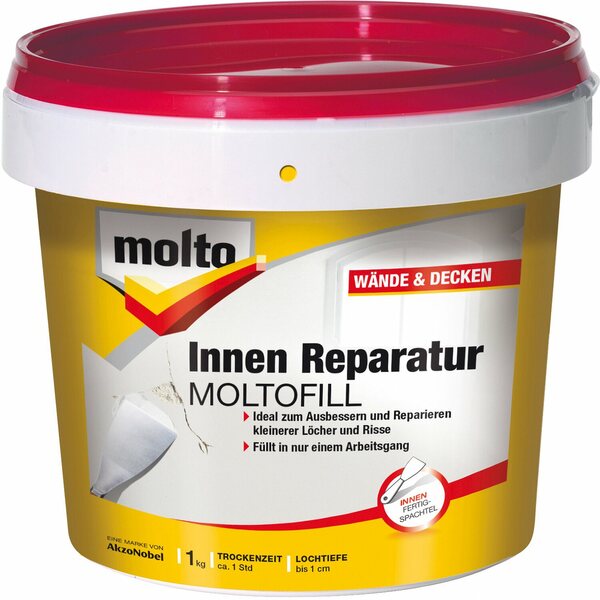 Bild 1 von Molto Reparatur Moltofill Innen-Fertigspachtel 1 kg