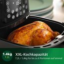 Bild 4 von Philips Heißluftfritteuse Airfryer XXL HD9285/96, 2000 W, WiFi Konnektivität und Warmhaltefunktion