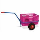 Bild 1 von Handwagen mit Kunststoffkorb, H 320 mm, violett, LxBxH 1250x640x660 mm, Tragkraft 200 kg