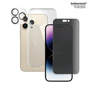 3-in-1 Privacy Protection Pack iPhone 14 Pro Max (B0404+P2786)