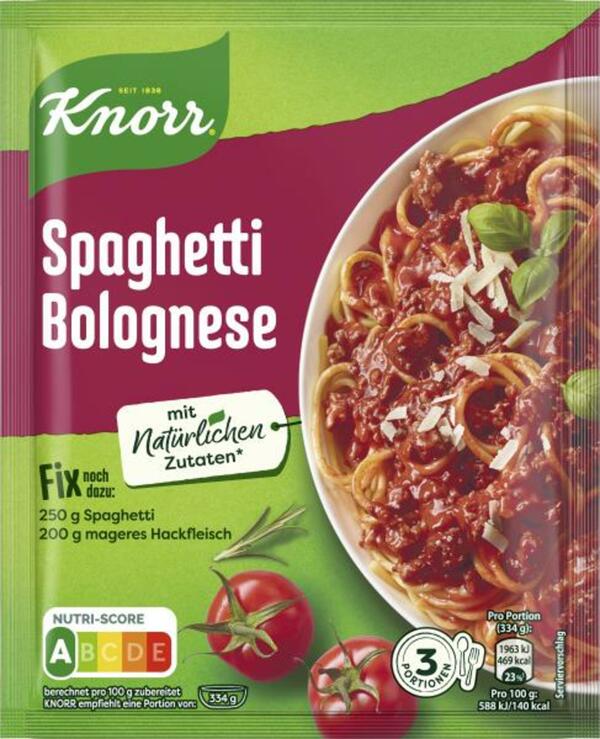 Bild 1 von Knorr Fix Spaghetti Bolognese