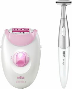 Braun Epilierer Silk-épil 3 3-321, Smartlight-Technologie, mit den Massagerollen