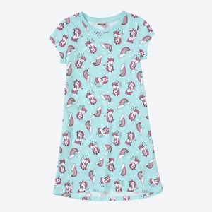 Mädchen-Nachthemd mit Einhorn-Muster
