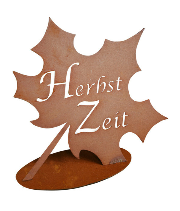 Bild 1 von Ferrum Rost-Blatt Herbstzeit, ca. H24 cm